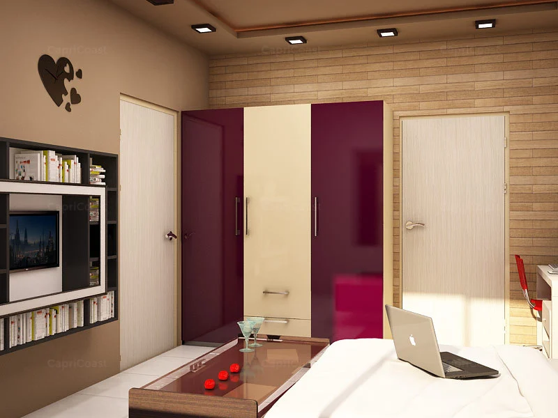 Calydon Straight Wardrobe in Shangrila and Chestnut